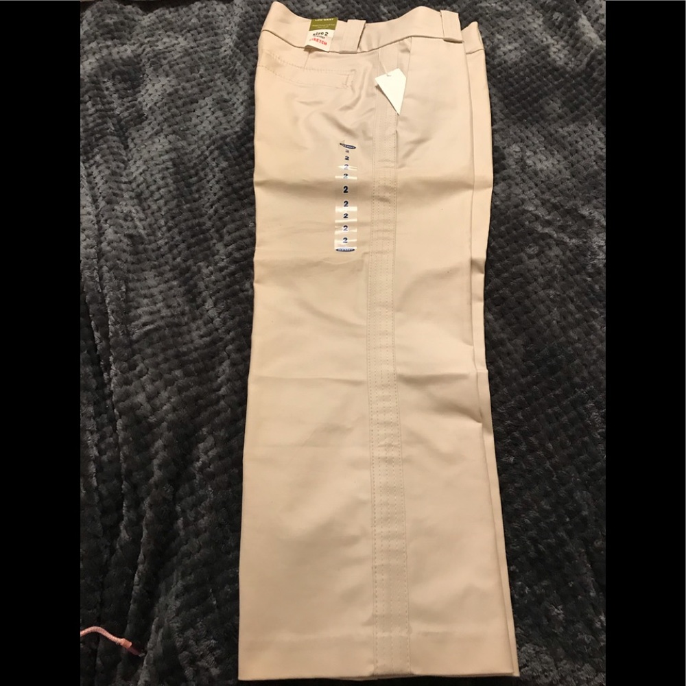 Wide Leg Capri khakis
